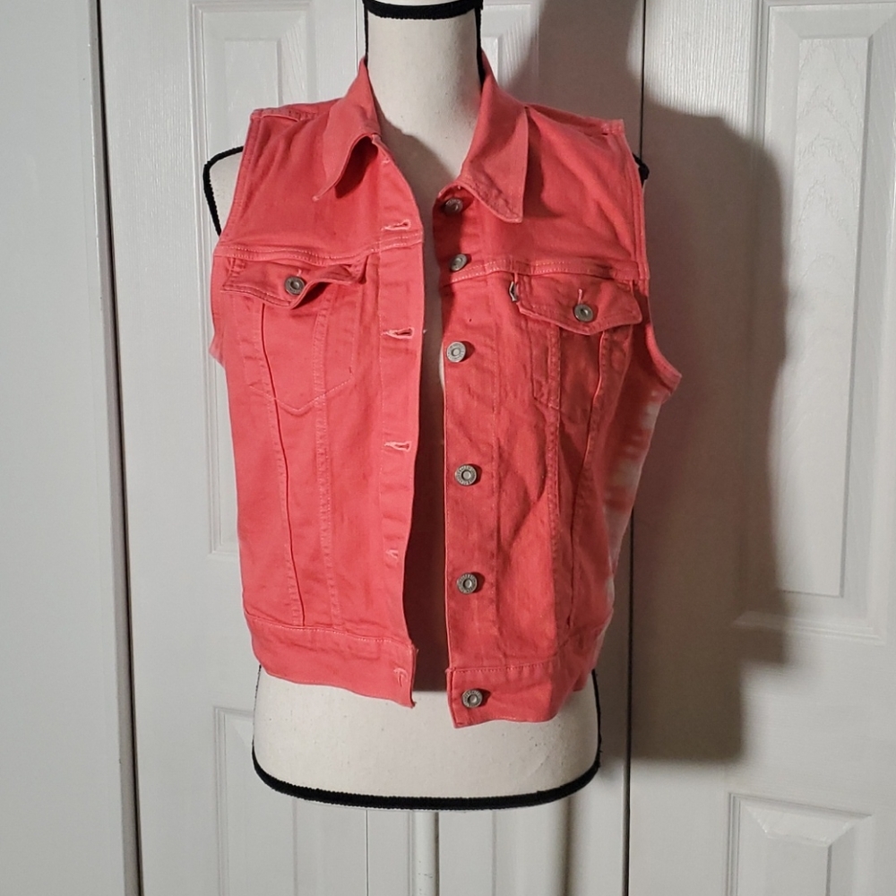 Levi's white tag tie dye vest